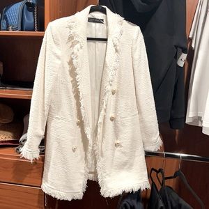 Chanel like tweed jacket but Zara!